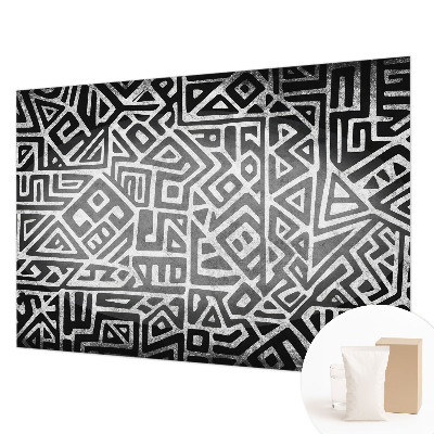 Non-woven fototapet med et geometrisk labyrintmotiv