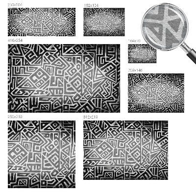 Non-woven fototapet med et geometrisk labyrintmotiv