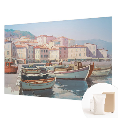 Fotovæg Havn ved havet