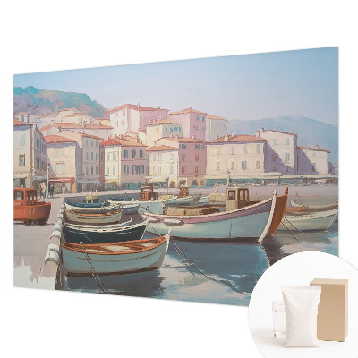 Fotovæg Havn ved havet