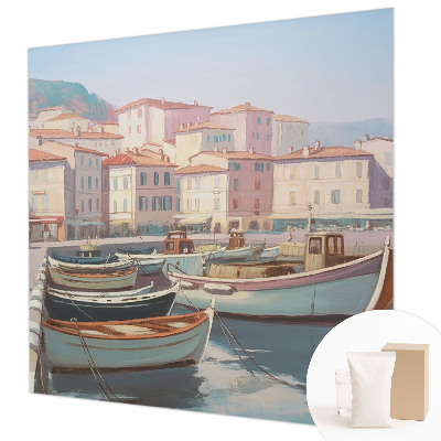 Fotovæg Havn ved havet