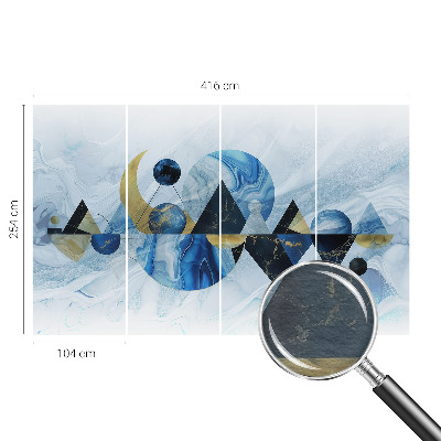 3D fototapet med motiv af kosmisk elegance