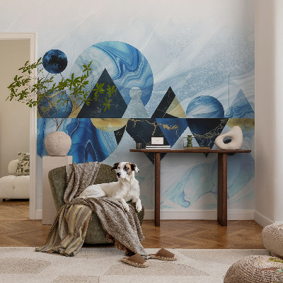 3D fototapet med motiv af kosmisk elegance