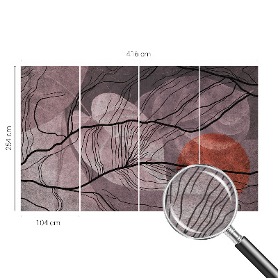 Non-woven fototapet med energisk abstrakt motiv
