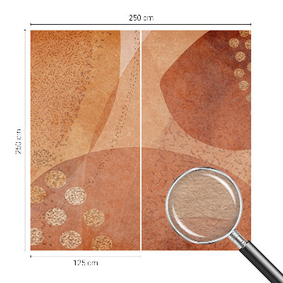 Fotovæg soveværelse Jordnære kompositioner