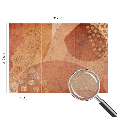 Fotovæg soveværelse Jordnære kompositioner