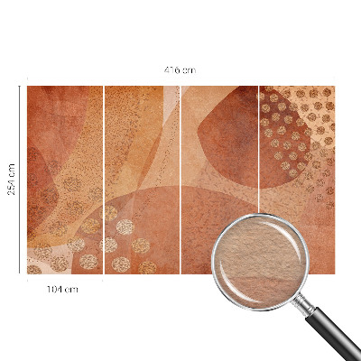 Fotovæg soveværelse Jordnære kompositioner