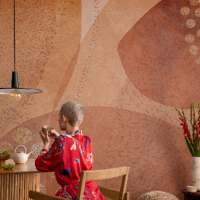 Fotovæg soveværelse Jordnære kompositioner