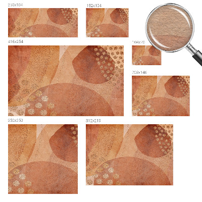 Fotovæg soveværelse Jordnære kompositioner