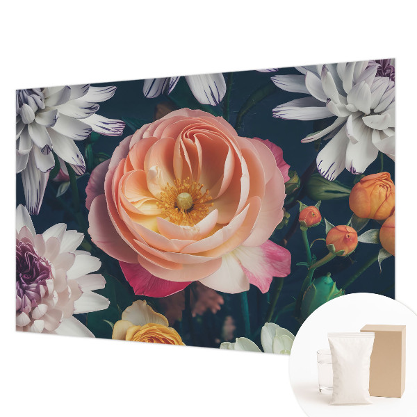 Fototapet til børn med motivet 'Blomsterharmoni'