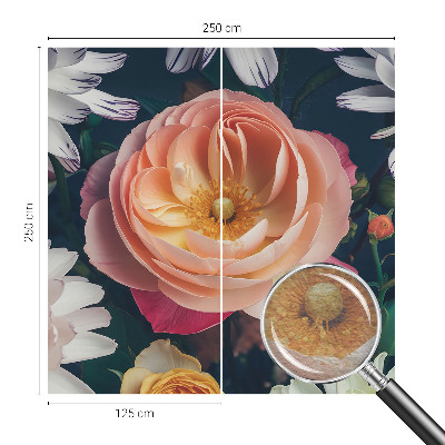Fototapet til børn Blomsterharmoni