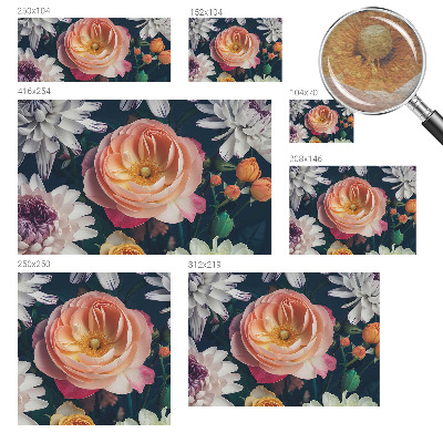Fototapet til børn med motivet 'Blomsterharmoni'