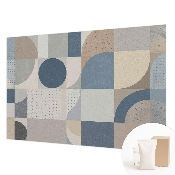Fototapet efter mål med geometrisk mosaik