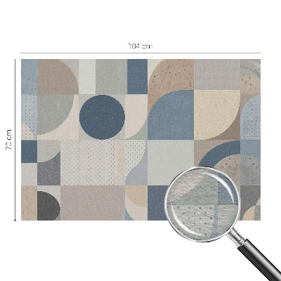 Fototapet efter mål med geometrisk mosaik