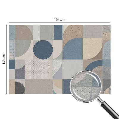 Fototapet efter mål med geometrisk mosaik