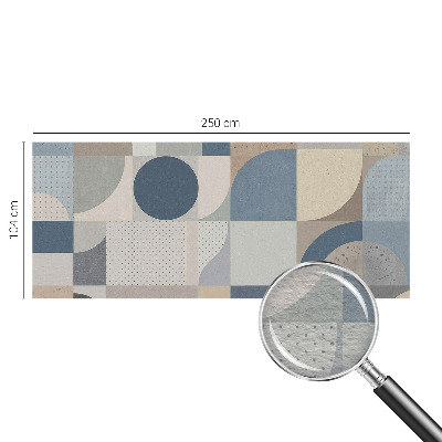 Fototapet efter mål med geometrisk mosaik