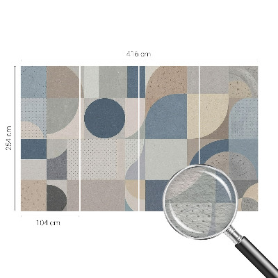 Fototapet efter mål Geometrisk mosaik