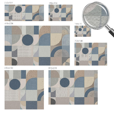 Fototapet efter mål Geometrisk mosaik