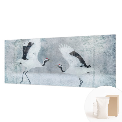 Non-woven fototapet med et motiv af harmoniske kraner