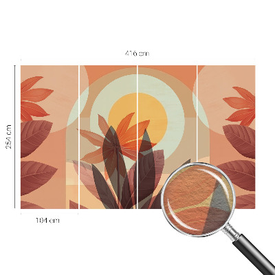 Fototapet stue Blomsterabstraktion