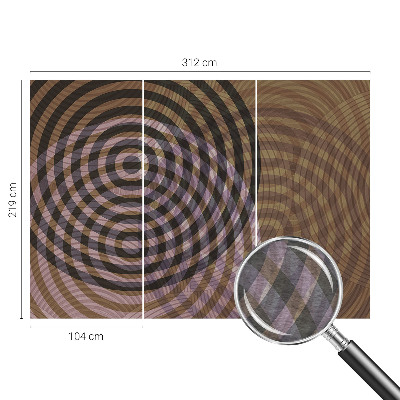 Fototapet børneværelse Hypnotiserende cirkler