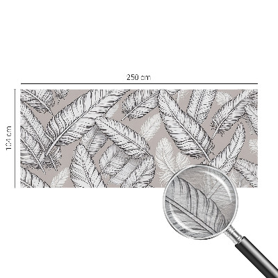 Foto tapet Subtile fjer