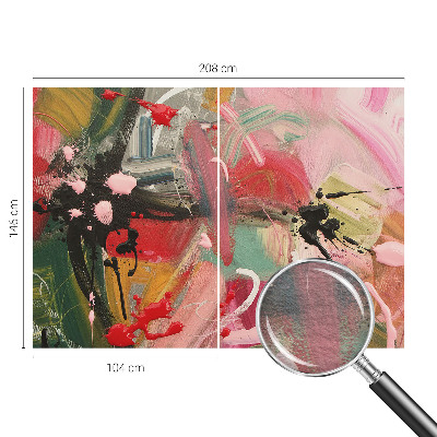 Vlies fototapet Farverigt kaos