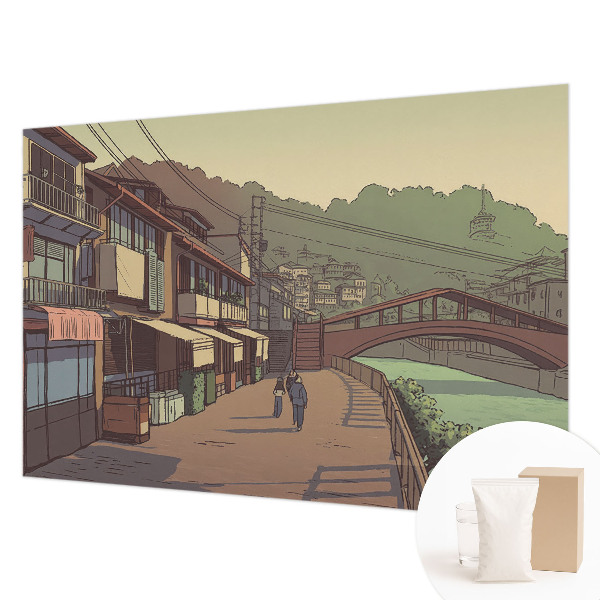 Non-woven fototapet Pastellandskab