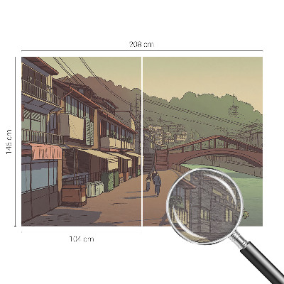 Non-woven fototapet Pastellandskab