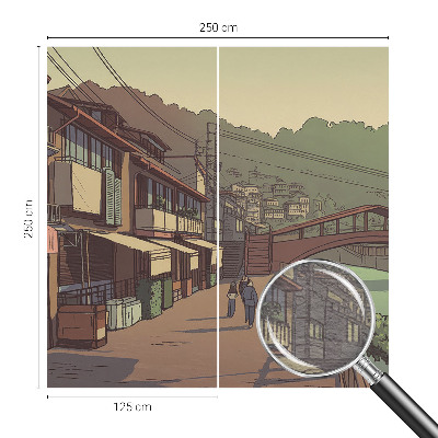 Non-woven fototapet Pastellandskab