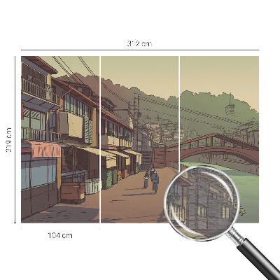 Non-woven fototapet Pastellandskab