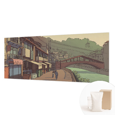 Non-woven fototapet Pastellandskab