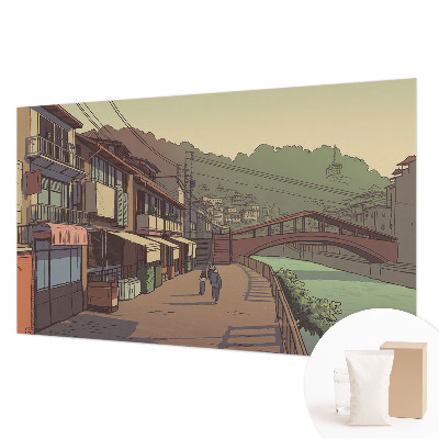 Non-woven fototapet Pastellandskab