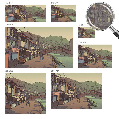 Non-woven fototapet Pastellandskab