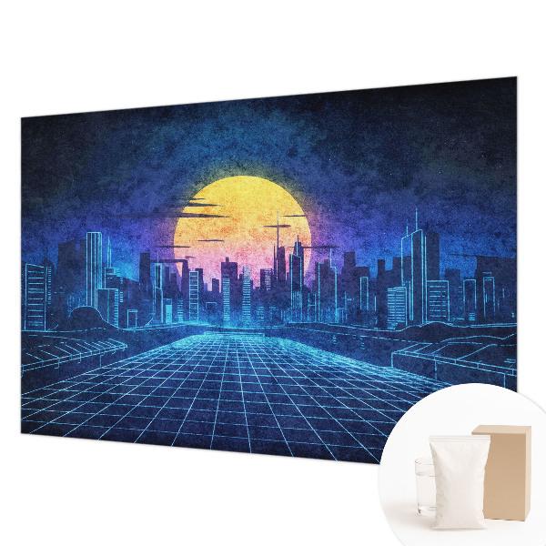 Tapet Futuristisk landskab