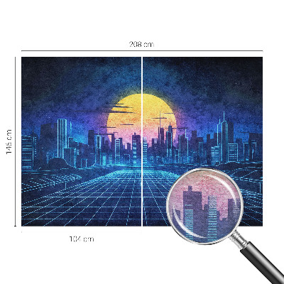 Tapet Futuristisk landskab