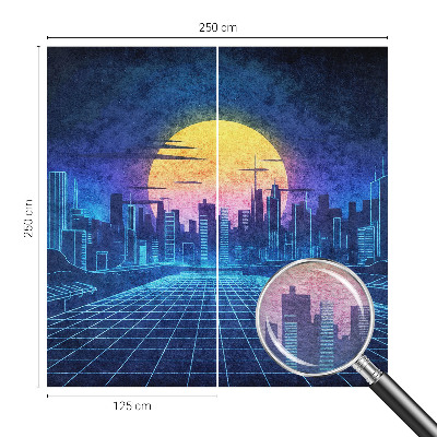 Tapet Futuristisk landskab