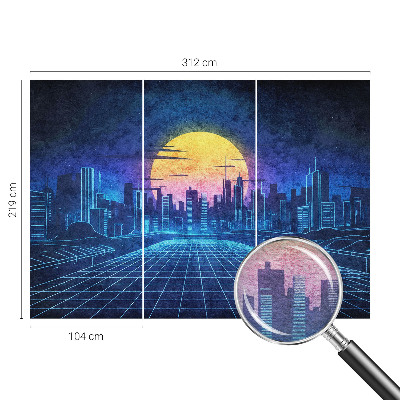 Tapet Futuristisk landskab