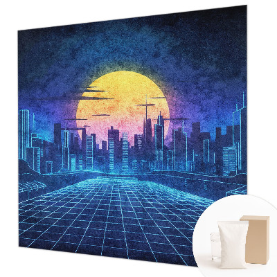 Tapet Futuristisk landskab