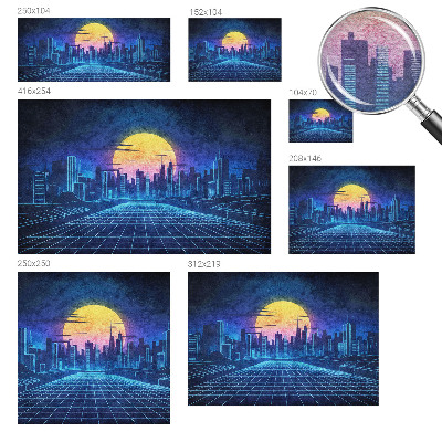 Tapet Futuristisk landskab