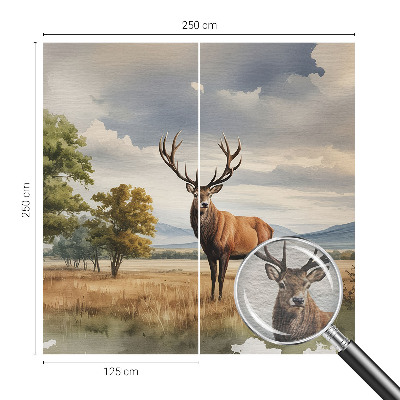 Tapet væg Majestætisk hjort