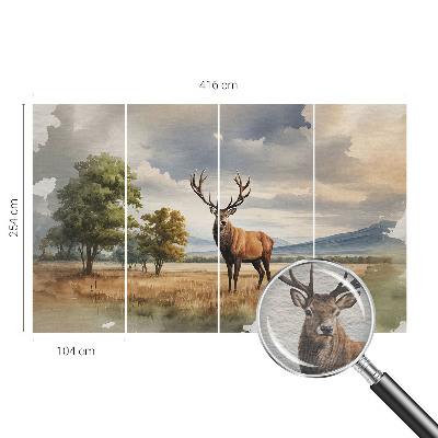 Tapet væg Majestætisk hjort