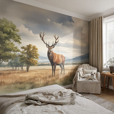 Tapet væg Majestætisk hjort