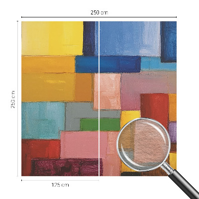Fototapet børneværelse Farvede rektangler