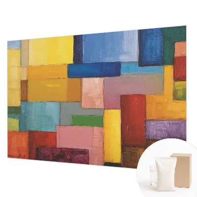 Fototapet børneværelse Farvede rektangler