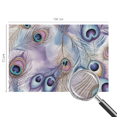 Fototapet efter mål Påfuglefjer