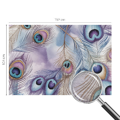 Fototapet efter mål Påfuglefjer