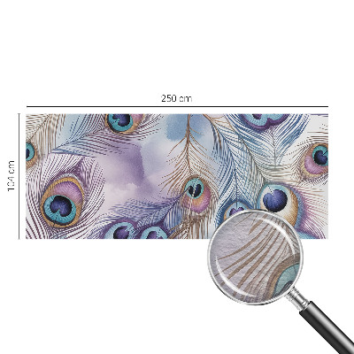 Fototapet efter mål Påfuglefjer