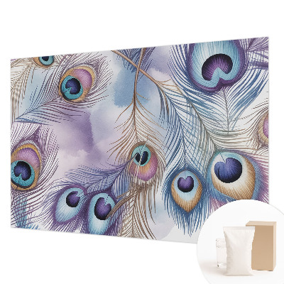 Fototapet efter mål Påfuglefjer