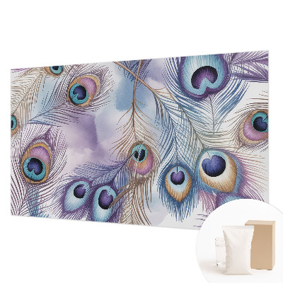 Fototapet efter mål Påfuglefjer